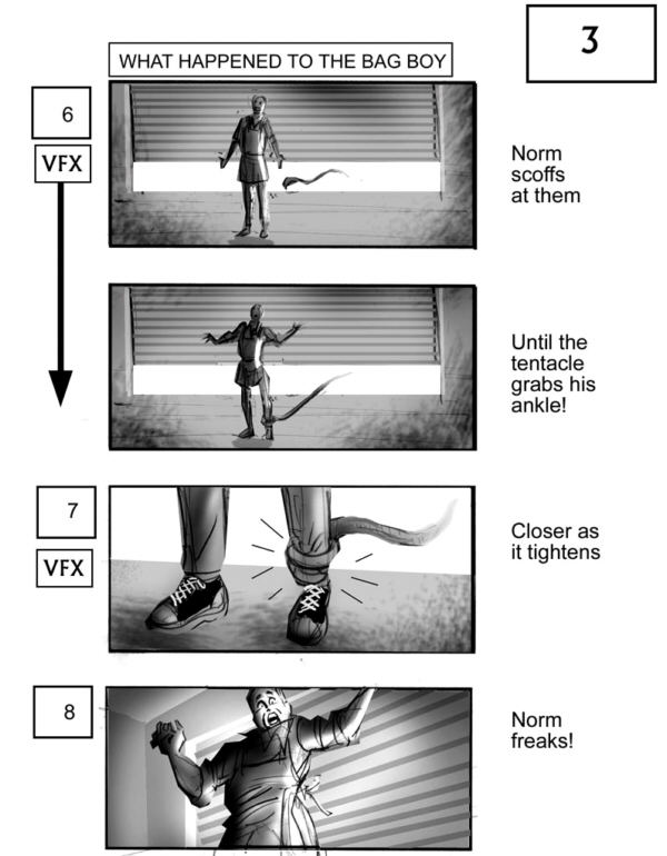 CLICK IMAGE FOR NEXT STORYBOARD FROM THE MIST